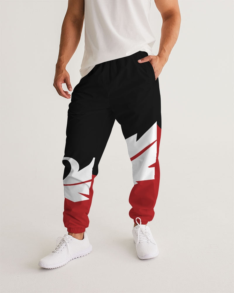 Large Feather - Track Pants - Red / Black / White-Pants-Equris