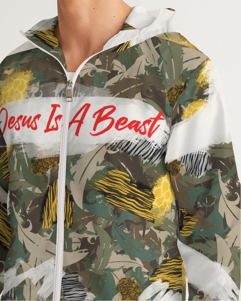 Jesus is A Beast - Windbreaker - Safari Camo