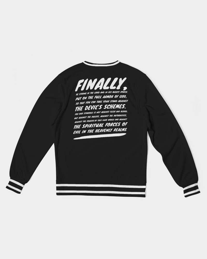 Armor Of God - French Terry Crewneck Sweatshirt - Black and White - Equris