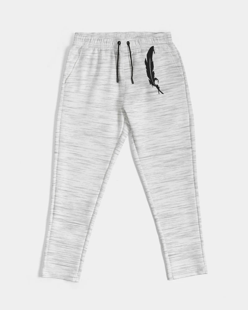 Feather Logo- Hoodie And Joggers - Ash/White Bundle