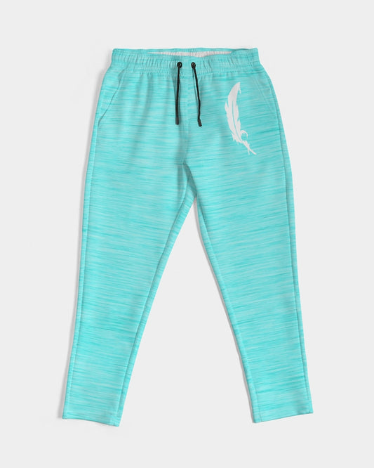 Feather Logo - Joggers- Island Aqua