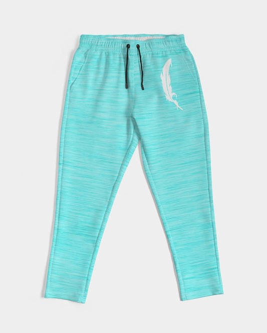 Feather Logo - Joggers- Island Aqua