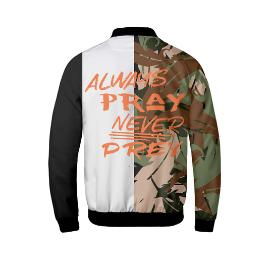 Never Prey Split Bomber Jacket-Jackets-Equris