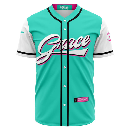 Team Grace Jersey - Wretch Like Me - South Beach-Baseball Jersey - AOP-Equris