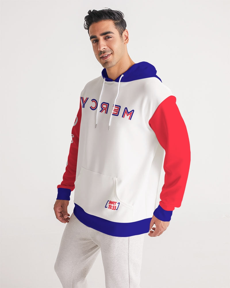 Reflect Mercy - Premium Hoodie - White / Red / Blue-cloth-Equris