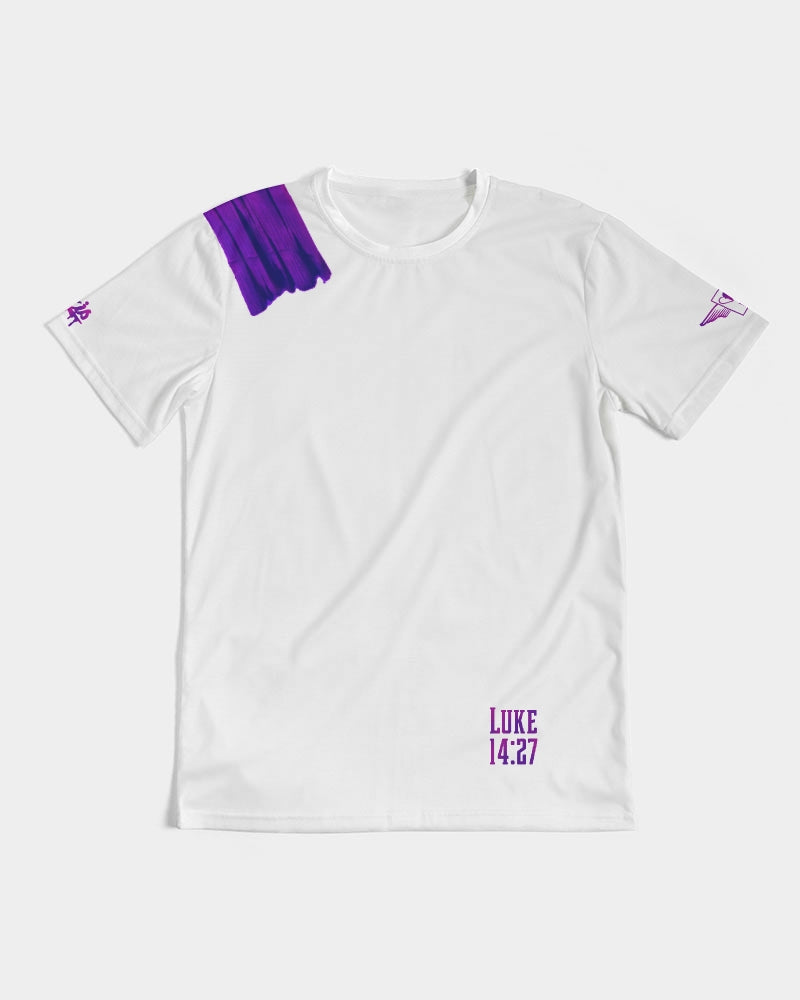 Equris x Reps4Lyfe - Carry Your Cross - White / Royal Purple-T-Shirt-Equris