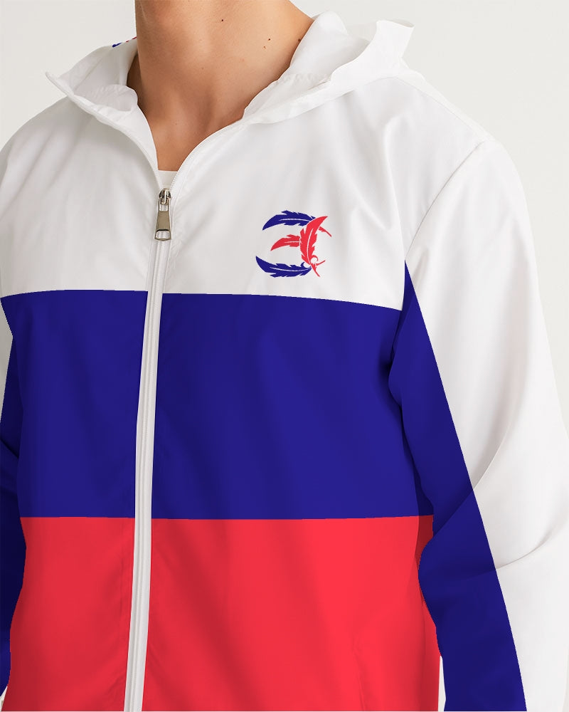 Reflect Mercy - Windbreaker - White / Red / Blue-cloth-Equris