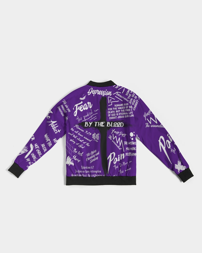 Covered By The Blood - Bomber Jacket - Purple Reign