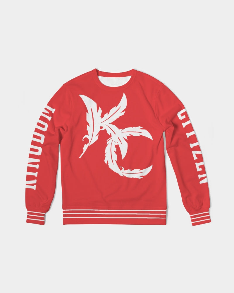 Home Town - French Terry Crewneck - Red / White