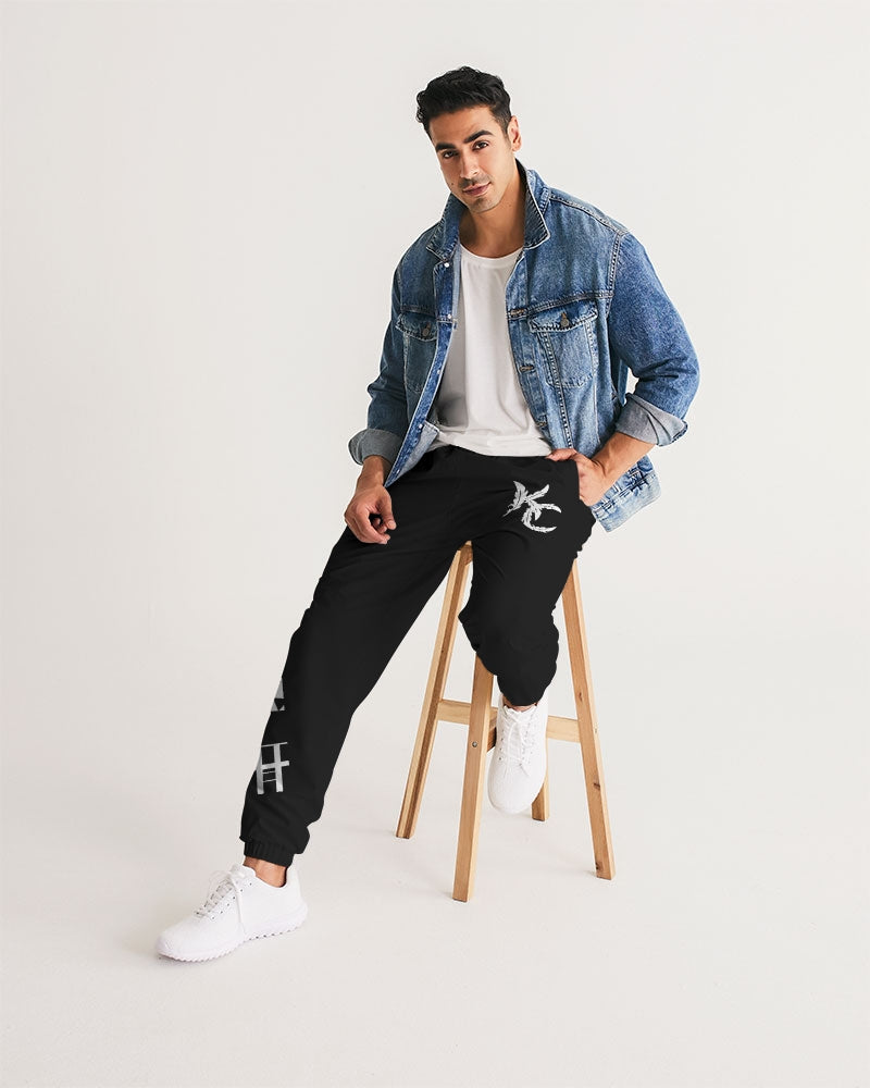 For The Tribe - Track Pants - Black and White-Pants-Equris