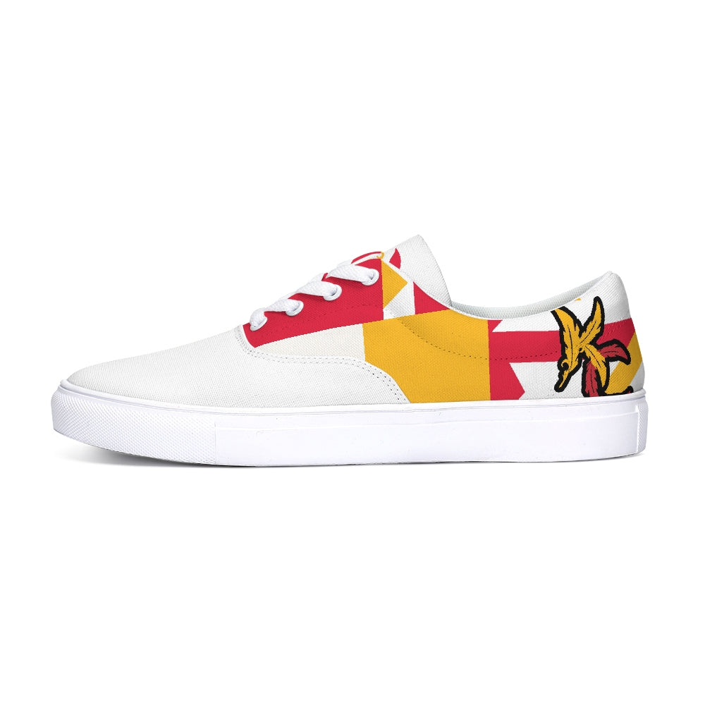 For The Tribe White Canvas Sneakers-shoes-Equris