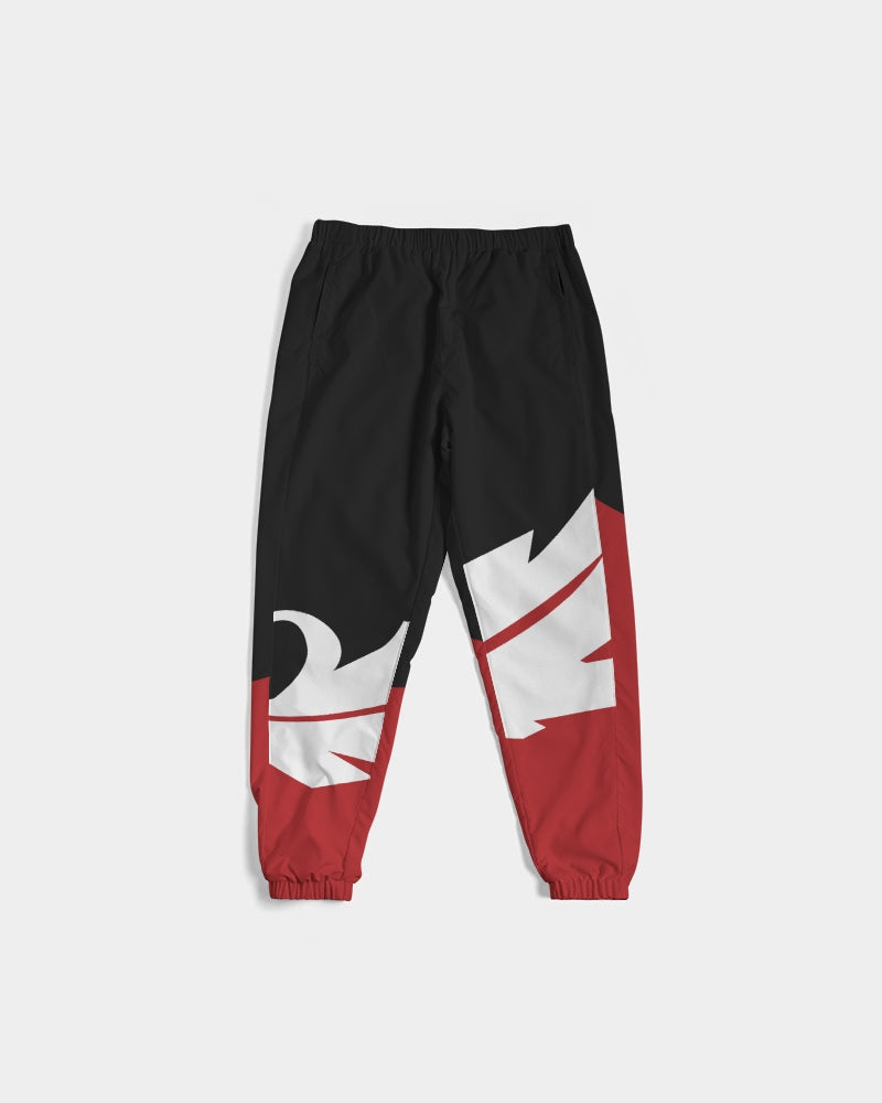 Large Feather - Track Pants - Red / Black / White-Pants-Equris