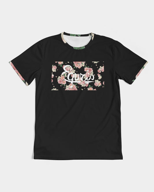 Black Equris Flourish Floral Tee-T-Shirt-Equris