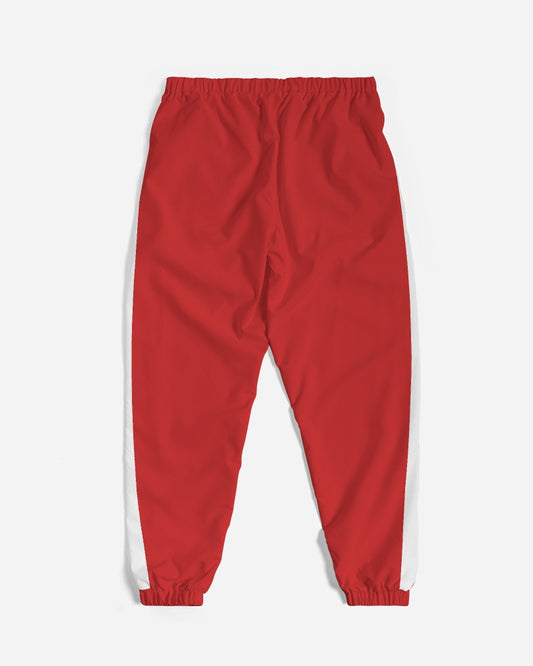 Everything Starts With E - Track Pants - Red / White Stripe