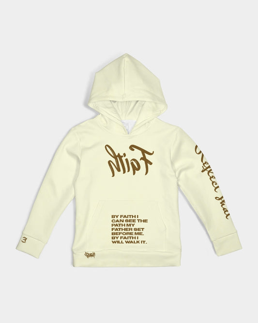 Kid's Reflect Faith- Premium Hoodie - Cream & Chocolate