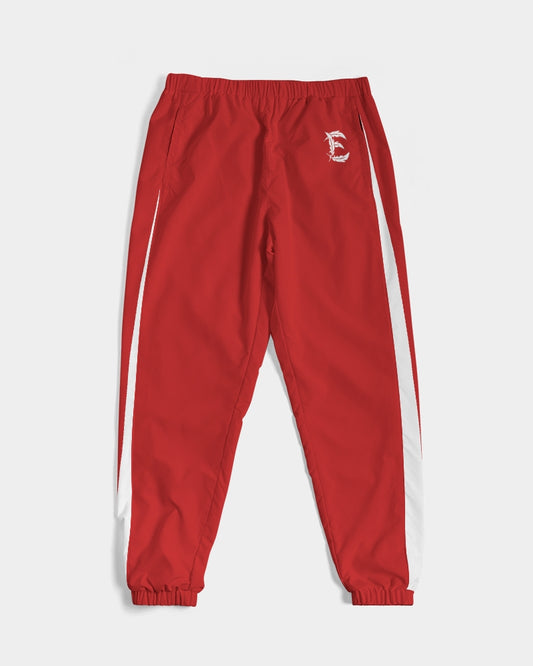 Everything Starts With E - Track Pants - Red / White Stripe