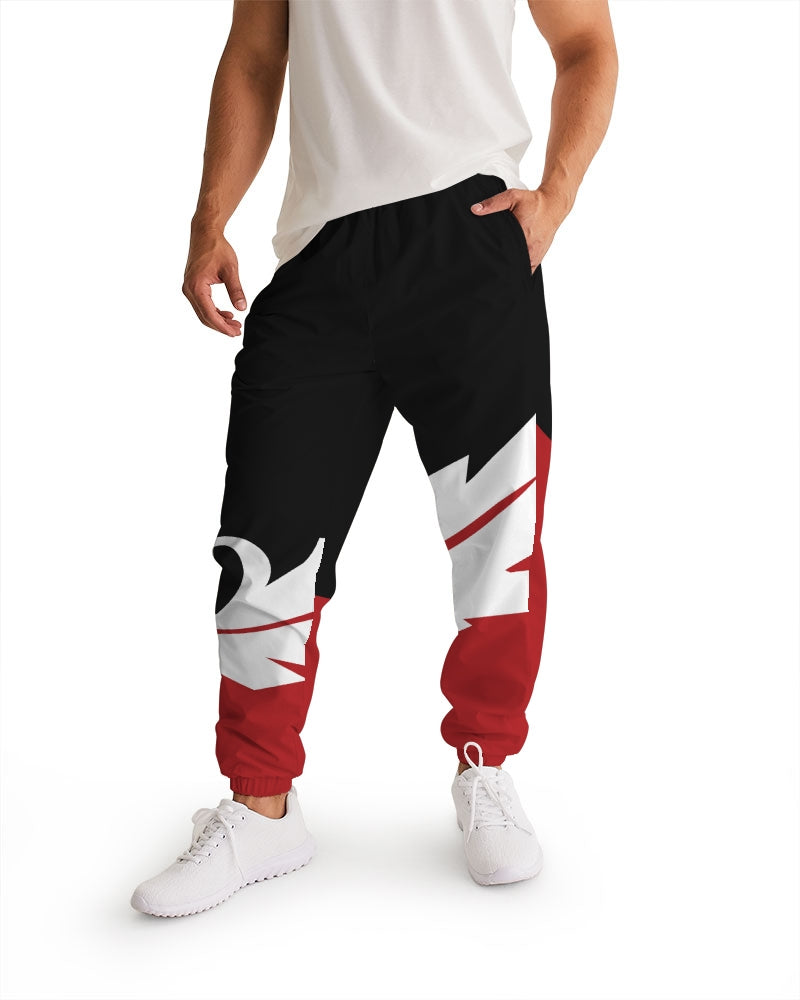 Large Feather - Track Pants - Red / Black / White-Pants-Equris