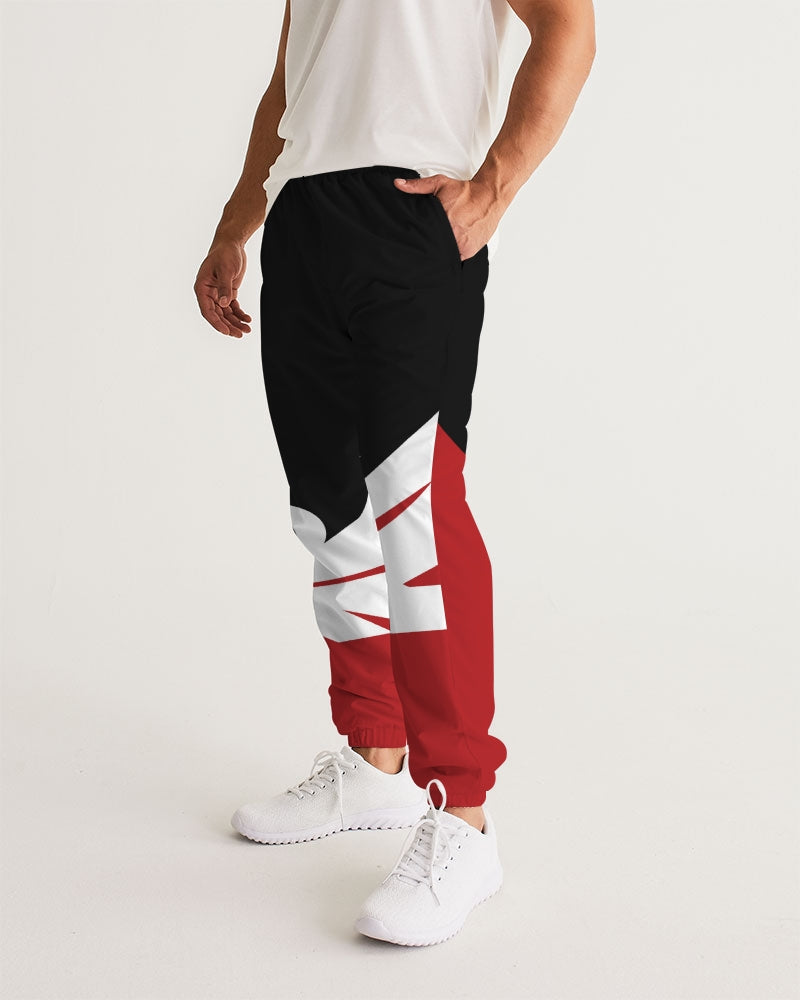 Large Feather - Track Pants - Red / Black / White-Pants-Equris
