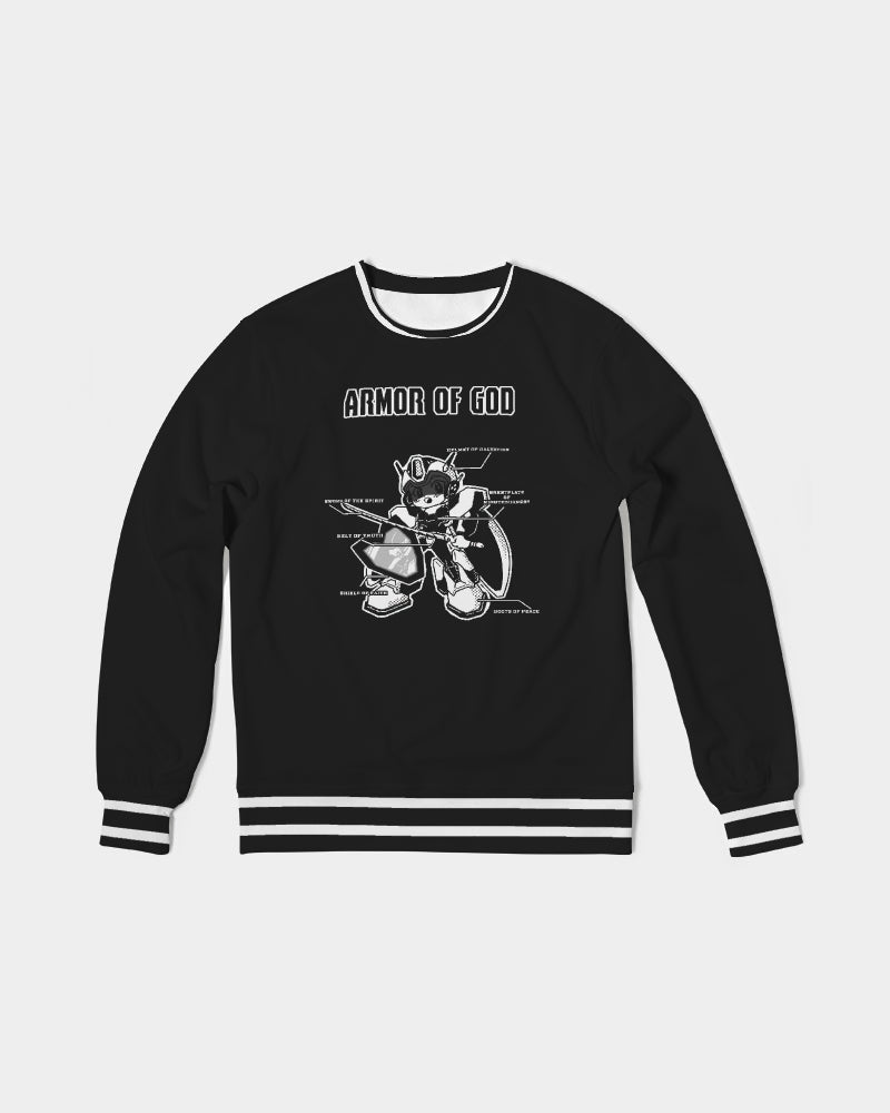 Armor Of God - French Terry Crewneck Sweatshirt  - Black and White