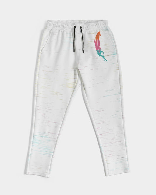 Feather Logo - Joggers- White / Candyshop