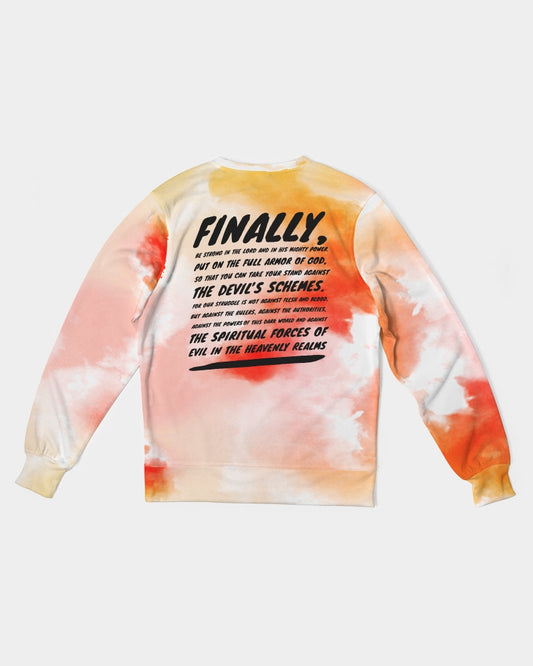 Armor Of God - French Terry Crewneck Sweatshirt  - Peach & Guava