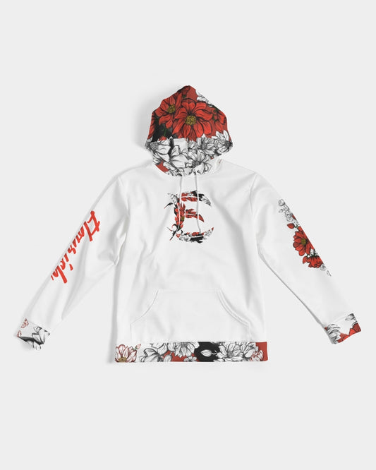 The Motto x Flourish - Premium Hoodie - White / Red/ Black