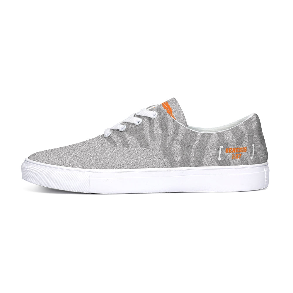 Reflect God's Image - Canvas Shoes - Gray Tiger-shoes-Equris