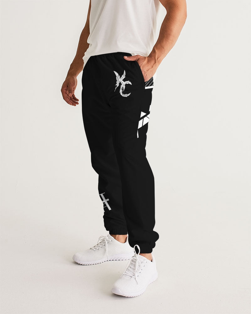 For The Tribe - Track Pants - Black and White-Pants-Equris