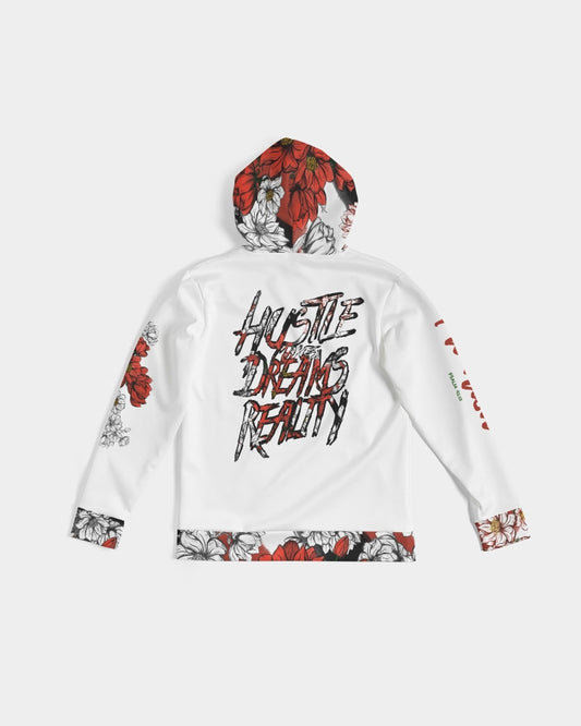 The Motto x Flourish - Premium Hoodie - White / Red/ Black