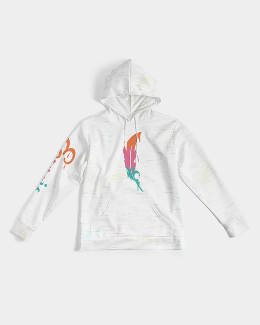 Feather Logo - Premium Hoodie - White / Candyshop