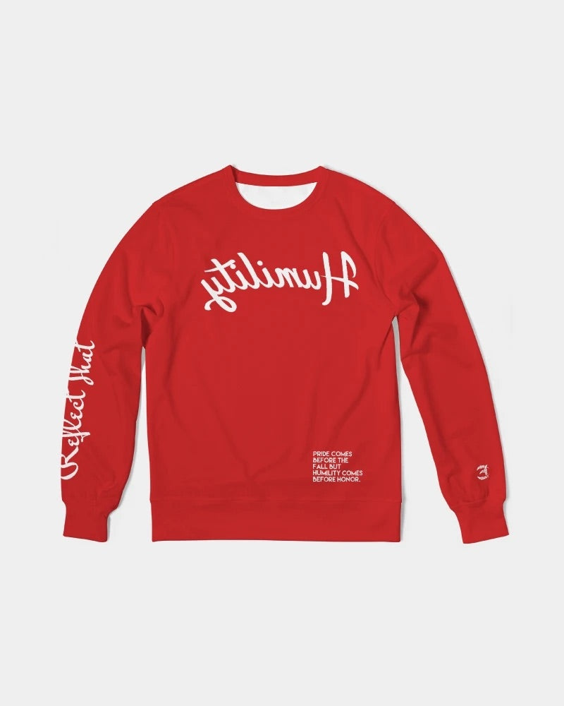 Reflect Humility- French Terry Crewneck Sweatshirt And Joggers - Team Red Bundle