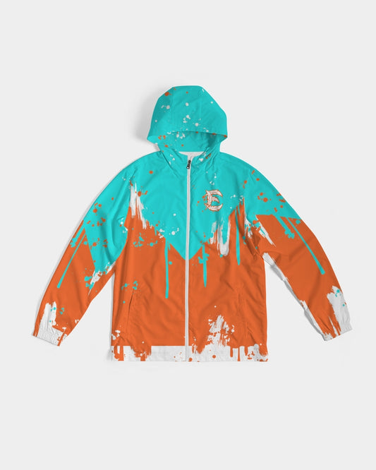 Touchdown - Windbreaker - Aqua / Mandarin / White