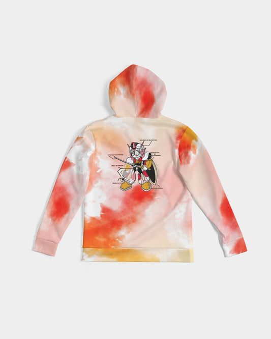 Armor of God Premium Hoodie - Peach & Guava Tie Dye