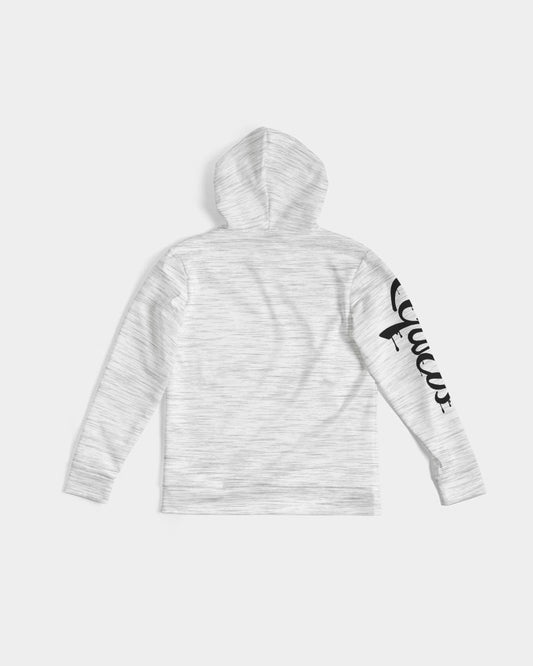 Feather Logo - Premium Hoodie - Ash/White